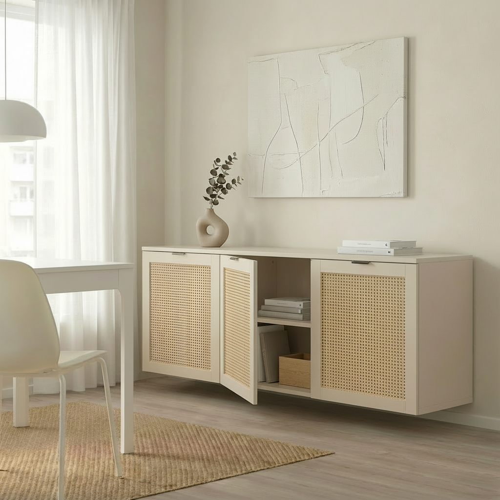Besta 3-door cabinet (184 x 42 x 64cm)