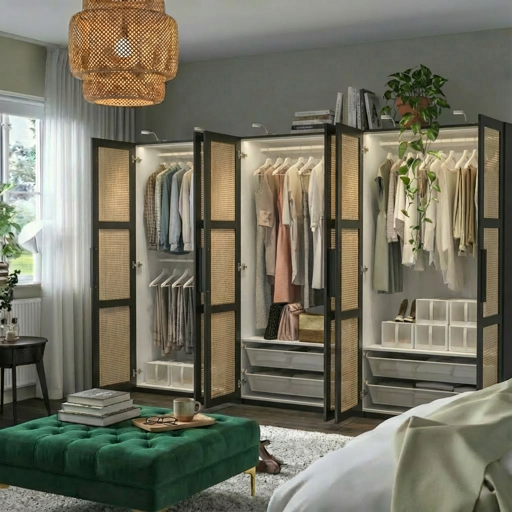 Pax wardrobe (300 x 38 x 201 cm)